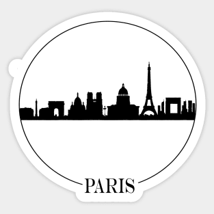 Paris skyline negative Sticker